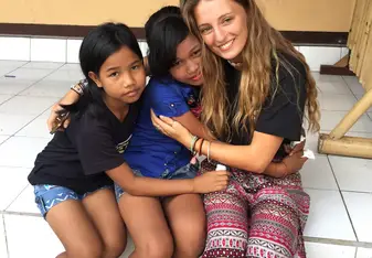 Last hug with my babies 