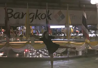 This picture was taken in the center of Bangkok, Siam.