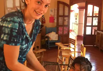 Alondra and I playing 