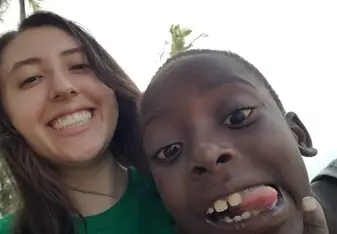 Sadiki, one of the kids in Kairo who would always bring smiles to everyone