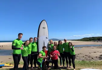 CIEE students take a surfing lesson