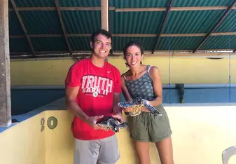 Every day we cleaned and fed these beautiful turtles. The camp had near one hundred turtles, babies and older!