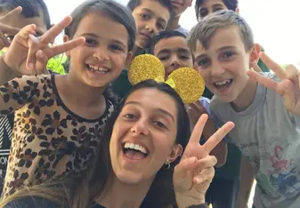 picture which summarizes very well my month in abania with children