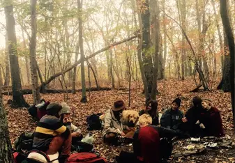 Forest hike and overnight