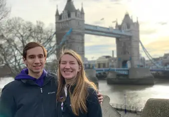 My boyfriend and I with Tower Bridge!