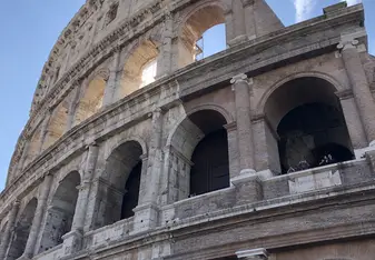 The Colosseum on a clear day