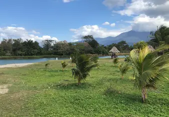 The beach right outside one of the volunteer houses! 