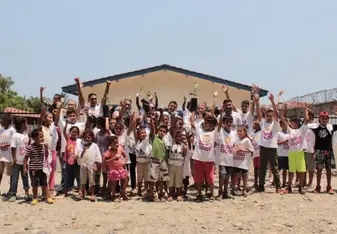 In April HCA hosted an event for Good Deeds Day with the students in one of the neighborhoods of El Porvenir!