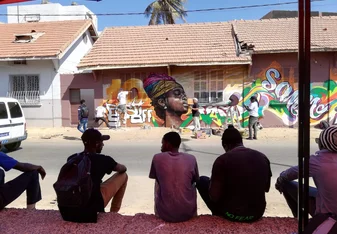 Art in streets of Dakar