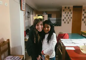My cute little friend made me a crown!