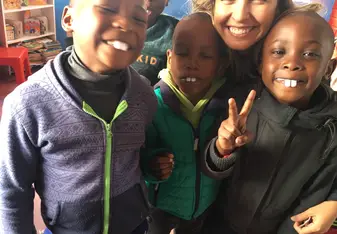 Kids from Masi in a happy day with fake teeth 😁
