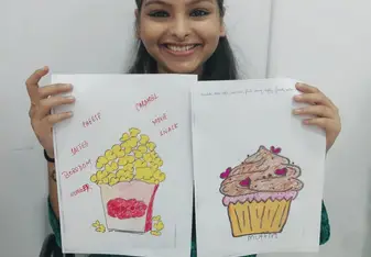 Ice cream and popcorn