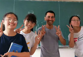 me with the students
