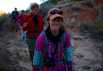 Hiking in Dominguez Canyon, Colorado.
