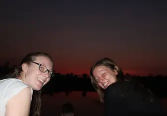 Sunset in Cambodia 