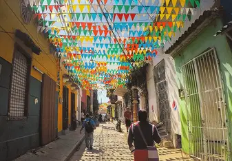 Colorful streets of Getsemani