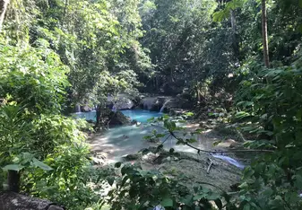 This is Blue Hole, part of the tour the staff set up for us. 