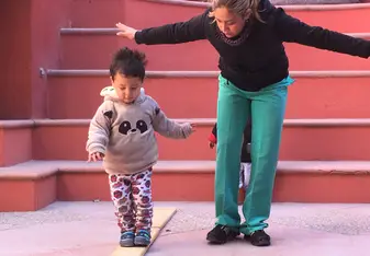 Cynthia with student