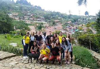 Meeting with a community leader inside the comuna