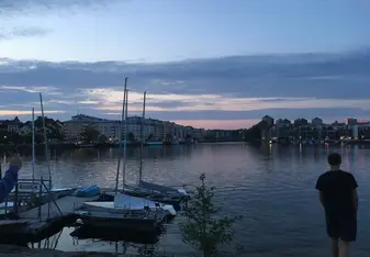 Sunset and canal