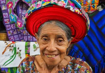 Indigenous person at Lago Atitlan