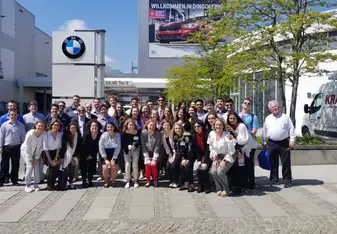 This is our group during our visit to the BMW plant in Dingolfing, Germany