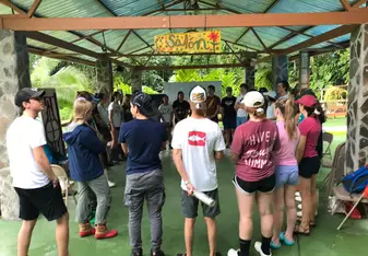 our group at our base house