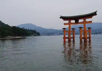 Torii Gates at Miyajima Shrine 