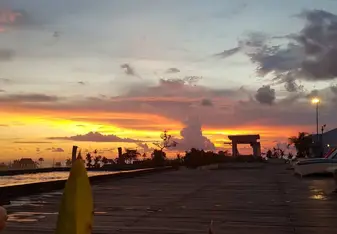 Koa Hotel at sunset