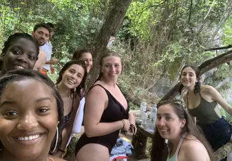Excursion to Mt. Olympus - lagoon in the mountain
