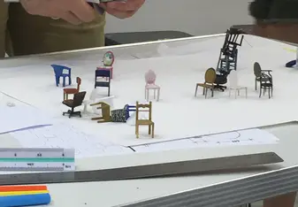 small model of furniture 