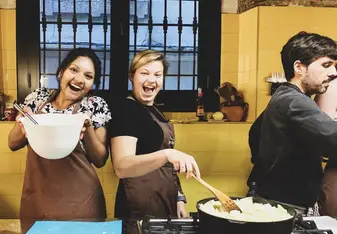 Cooking class arranged by GE 