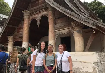 Visiting a temple
