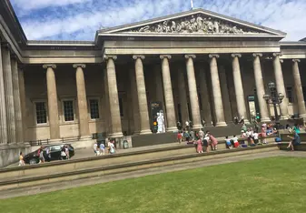The outside of the British Museum 
