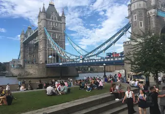 A beautiful view of the London bridge