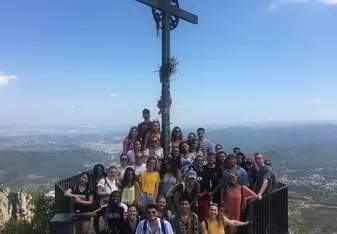 St. Michael’s cross, Monserrat, Spain