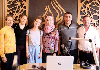 visit at radio Hurrya in Hebron