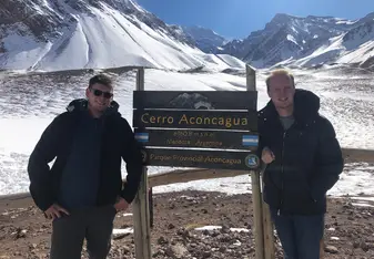 On our way to Chile in a rented car at an altitude of almost 3,500m