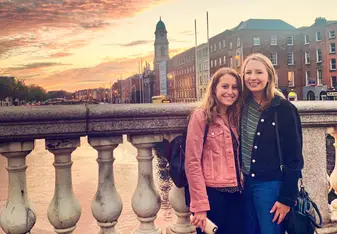 Sunset in Dublin.