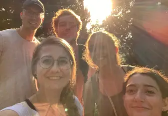 Selfie with new friends