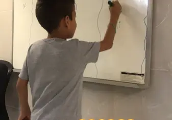 We were playing bingo in English with the kids to help them learn the language in a fun way