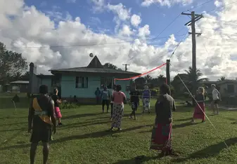 Volleyball in the village