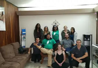 The clinics had us over for dinner