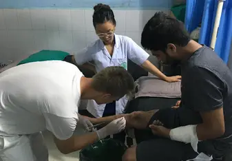 Getting new experiences in the hospital