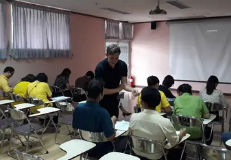 Teaching at a military primary school