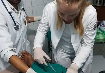 Getting new experiences in the hospital
