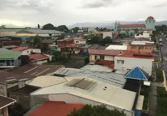 The view from the roof of the accommodation in San Pedro
