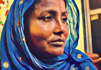 local woman from the project we worked on
