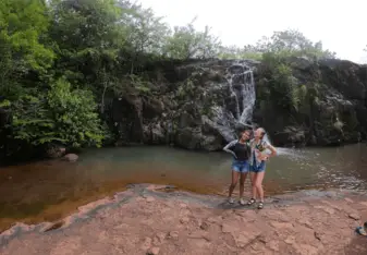 Waterfall excursion in Santa Fé, Panamá