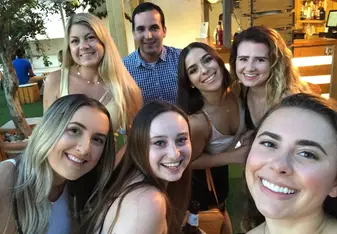 Rooftop networking event 